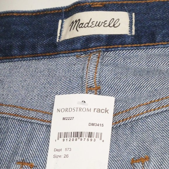 Madewell Rigid Denim A-Line Mini Shirt Size 26 (NWT) - Picture 5 of 8